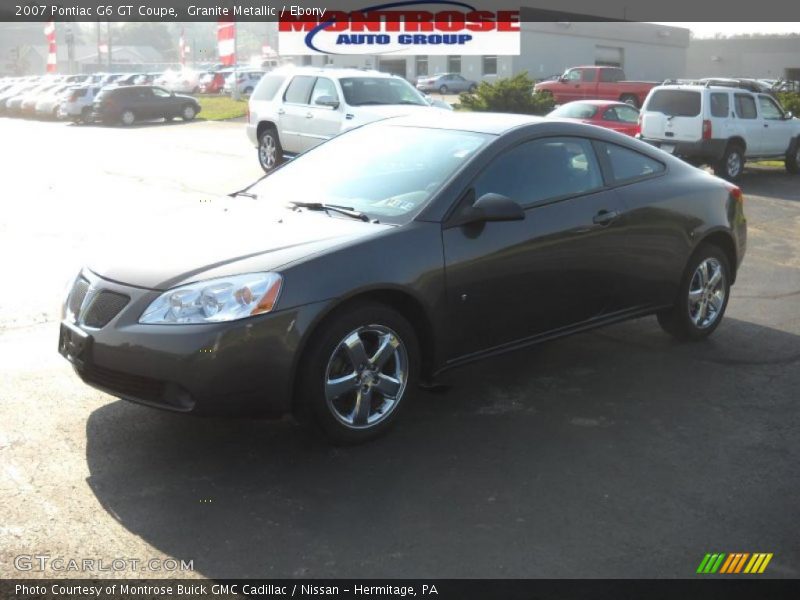 Granite Metallic / Ebony 2007 Pontiac G6 GT Coupe