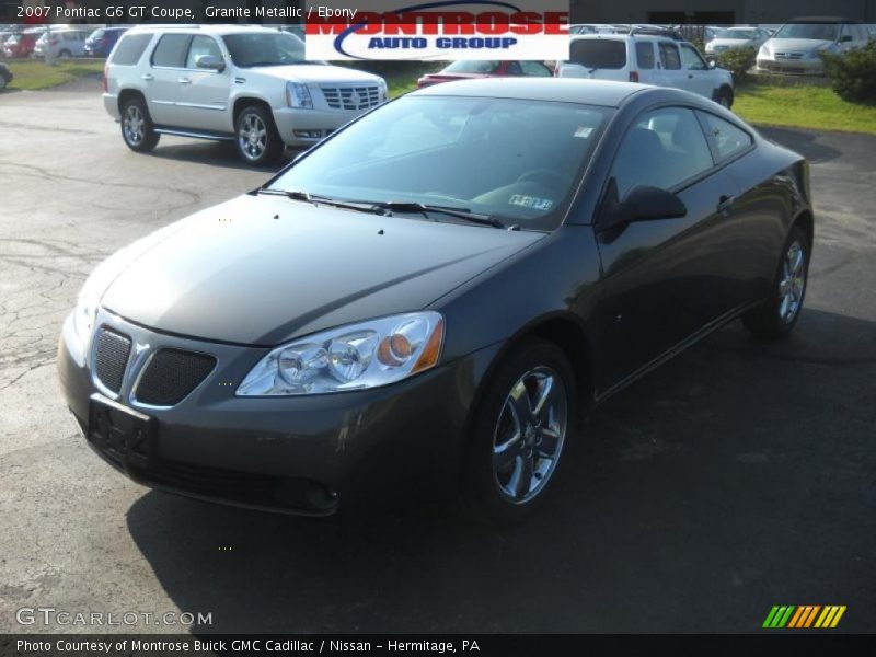 Granite Metallic / Ebony 2007 Pontiac G6 GT Coupe