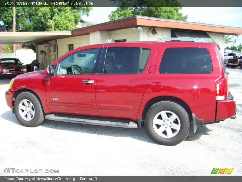 Red Brawn / Sand Beige 2006 Nissan Armada LE