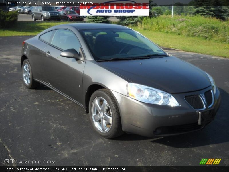 Granite Metallic / Ebony 2007 Pontiac G6 GT Coupe