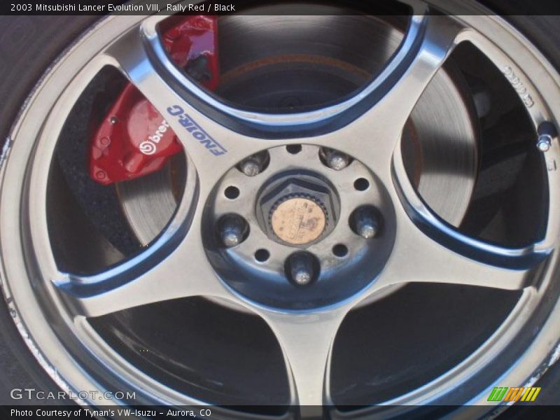 Rally Red / Black 2003 Mitsubishi Lancer Evolution VIII