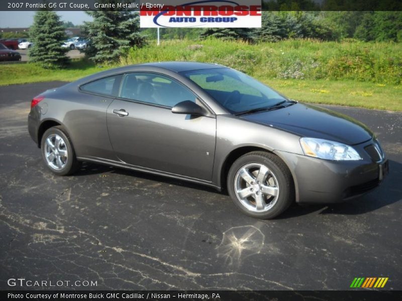 Granite Metallic / Ebony 2007 Pontiac G6 GT Coupe