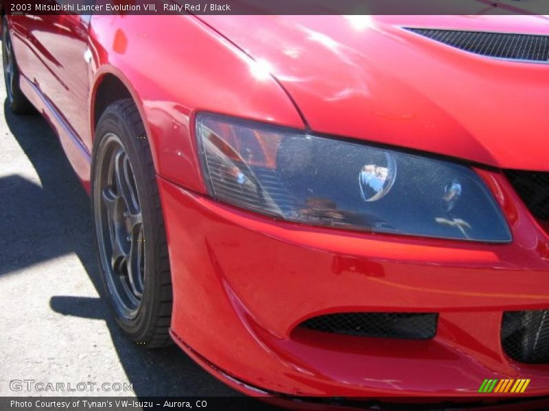 Rally Red / Black 2003 Mitsubishi Lancer Evolution VIII