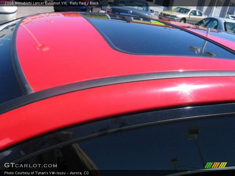 Rally Red / Black 2003 Mitsubishi Lancer Evolution VIII