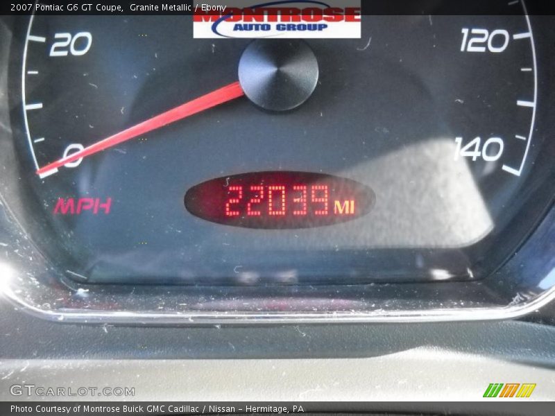 Granite Metallic / Ebony 2007 Pontiac G6 GT Coupe