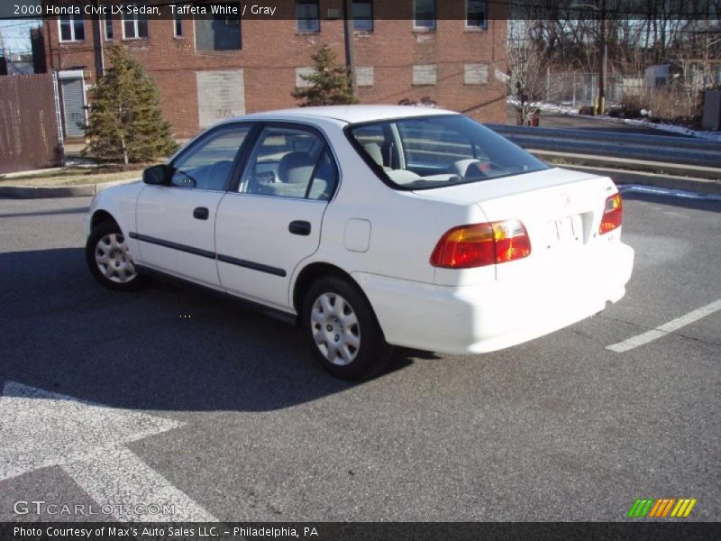 Taffeta White / Gray 2000 Honda Civic LX Sedan