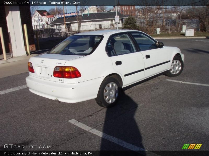 Taffeta White / Gray 2000 Honda Civic LX Sedan