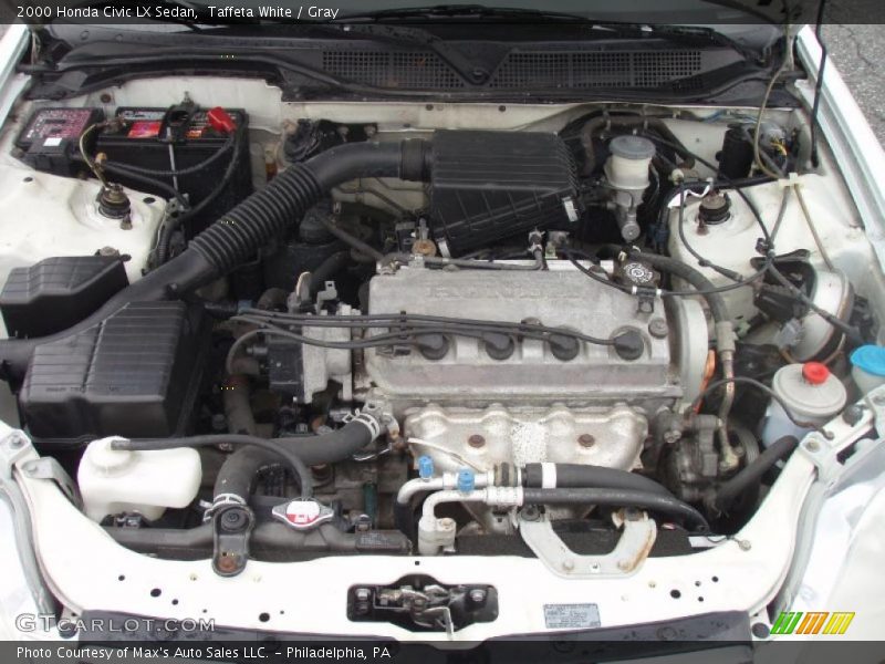 Taffeta White / Gray 2000 Honda Civic LX Sedan