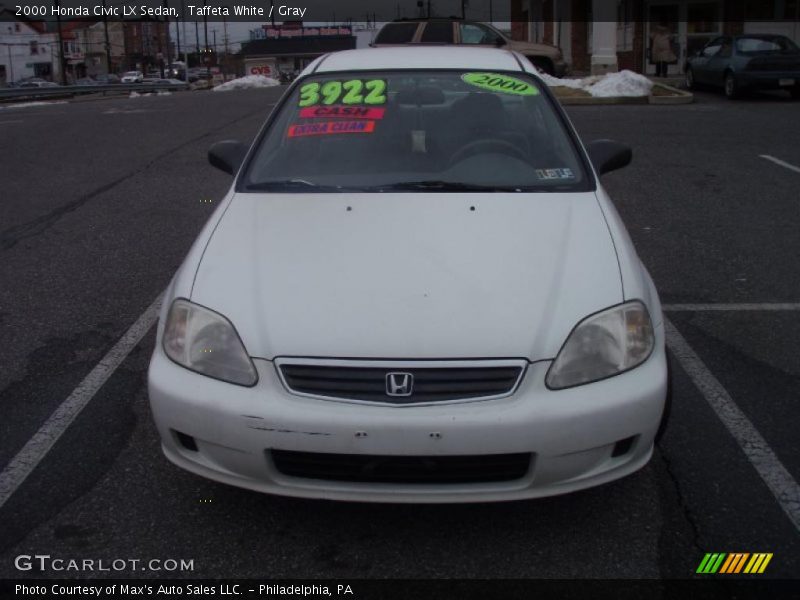 Taffeta White / Gray 2000 Honda Civic LX Sedan