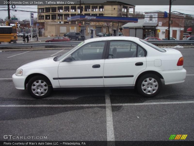 Taffeta White / Gray 2000 Honda Civic LX Sedan