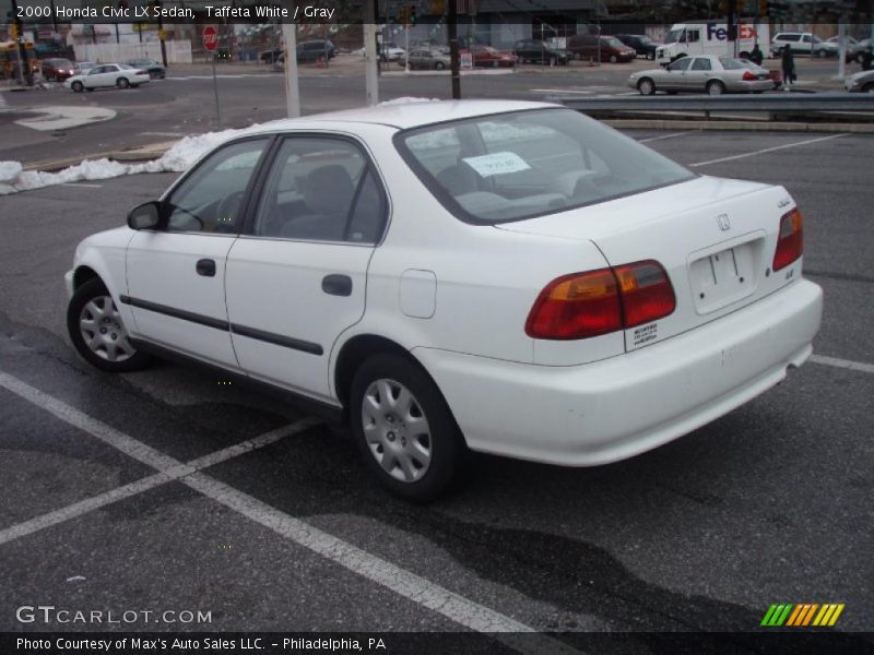 Taffeta White / Gray 2000 Honda Civic LX Sedan