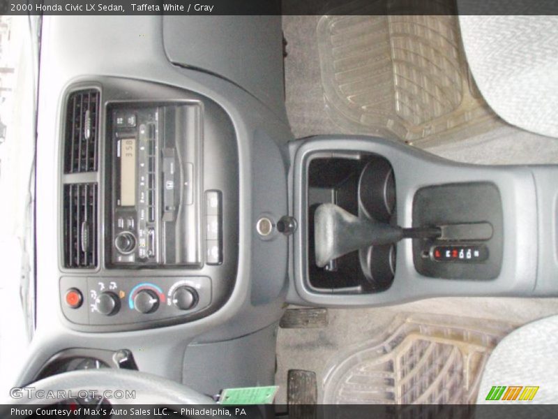 Taffeta White / Gray 2000 Honda Civic LX Sedan