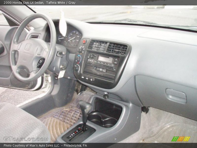 Taffeta White / Gray 2000 Honda Civic LX Sedan