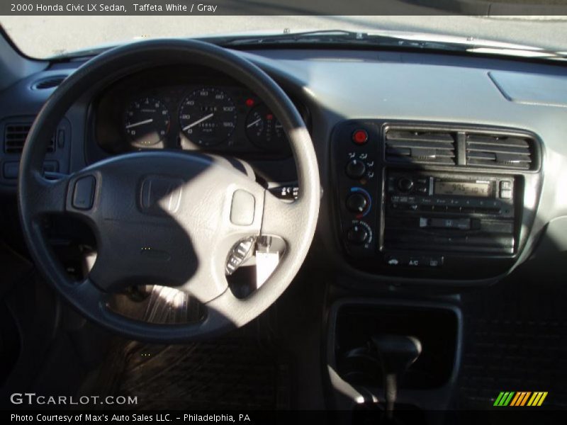 Taffeta White / Gray 2000 Honda Civic LX Sedan