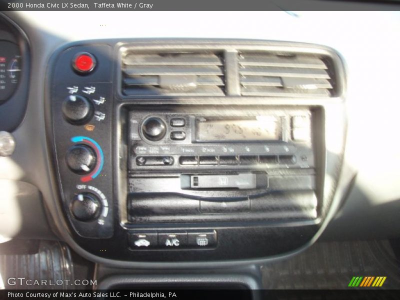 Taffeta White / Gray 2000 Honda Civic LX Sedan