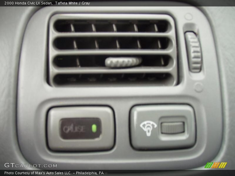 Taffeta White / Gray 2000 Honda Civic LX Sedan