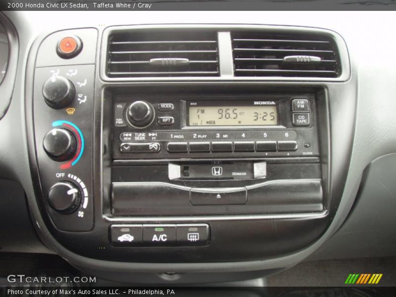Taffeta White / Gray 2000 Honda Civic LX Sedan