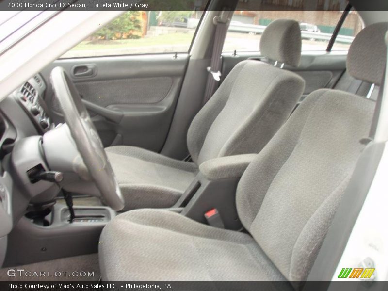 Taffeta White / Gray 2000 Honda Civic LX Sedan