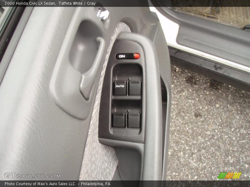 Taffeta White / Gray 2000 Honda Civic LX Sedan