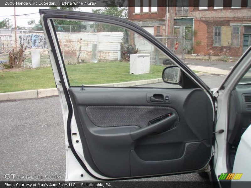 Taffeta White / Gray 2000 Honda Civic LX Sedan