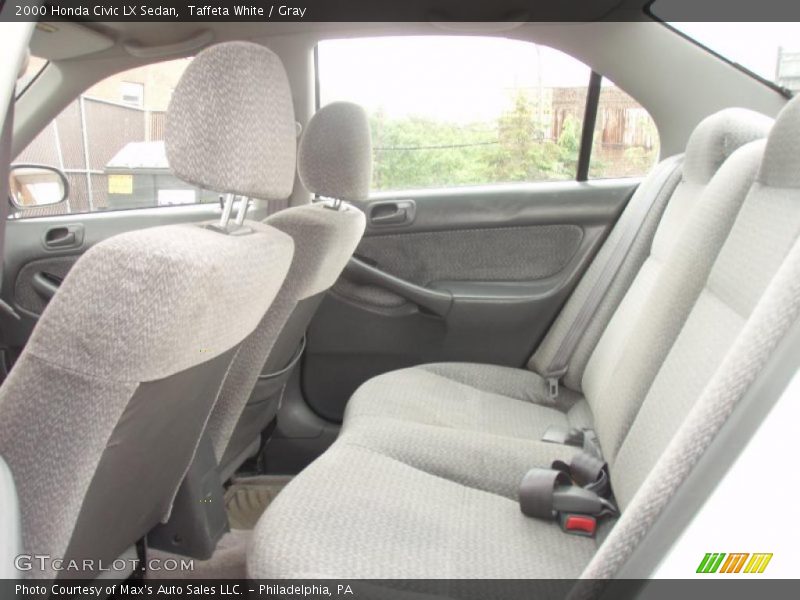 Taffeta White / Gray 2000 Honda Civic LX Sedan
