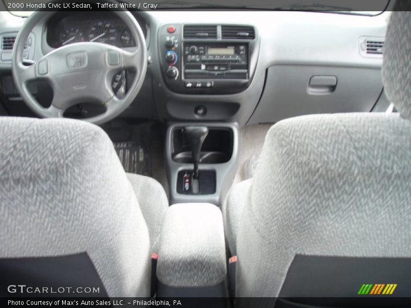 Taffeta White / Gray 2000 Honda Civic LX Sedan