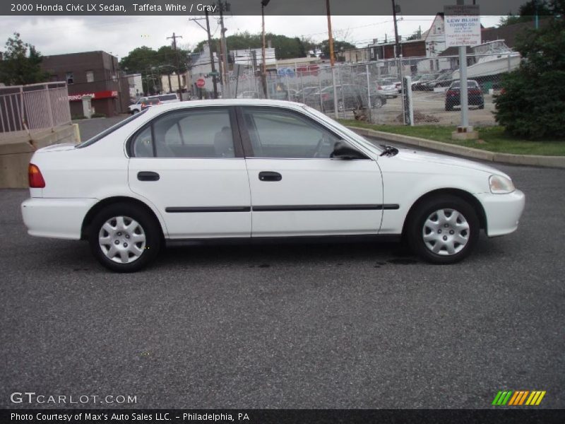Taffeta White / Gray 2000 Honda Civic LX Sedan