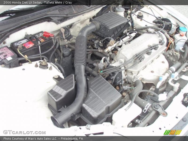 Taffeta White / Gray 2000 Honda Civic LX Sedan