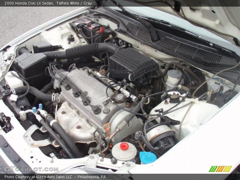 Taffeta White / Gray 2000 Honda Civic LX Sedan