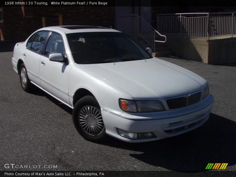 White Platinum Pearl / Pure Beige 1998 Infiniti I 30 Touring