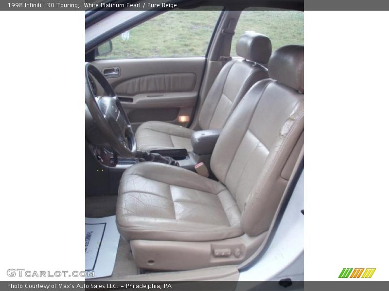 White Platinum Pearl / Pure Beige 1998 Infiniti I 30 Touring