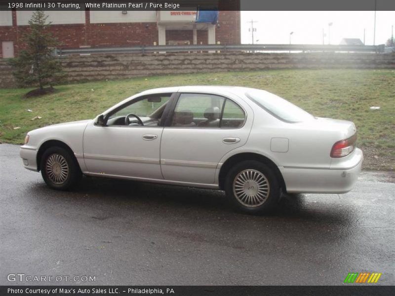 White Platinum Pearl / Pure Beige 1998 Infiniti I 30 Touring