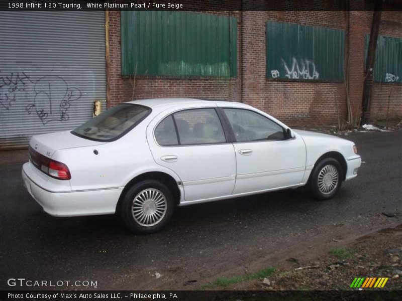 White Platinum Pearl / Pure Beige 1998 Infiniti I 30 Touring
