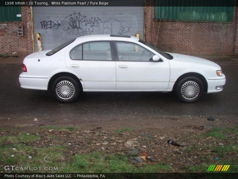 White Platinum Pearl / Pure Beige 1998 Infiniti I 30 Touring