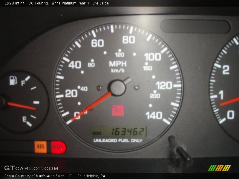White Platinum Pearl / Pure Beige 1998 Infiniti I 30 Touring