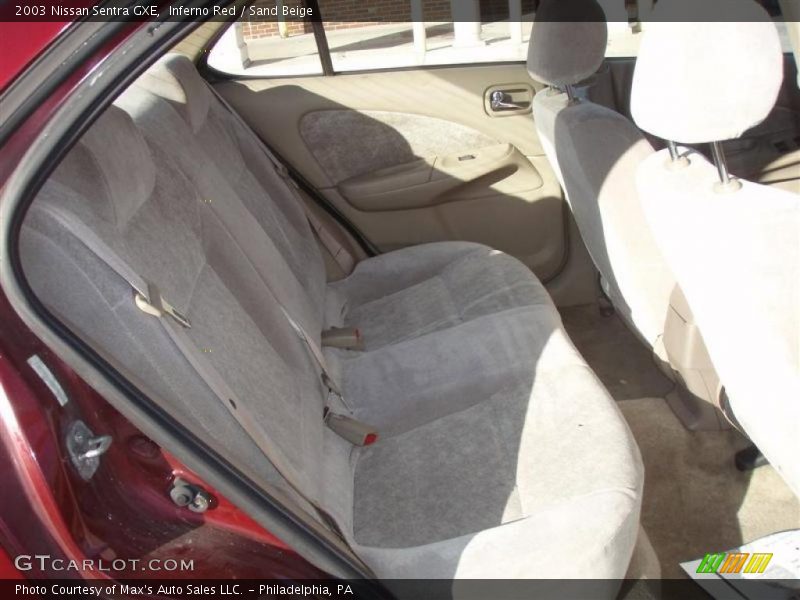 Inferno Red / Sand Beige 2003 Nissan Sentra GXE