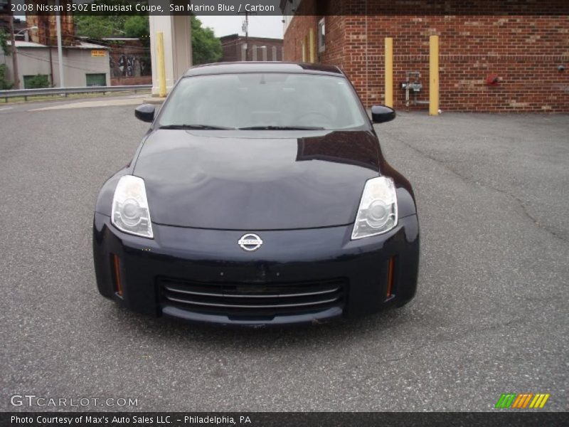 San Marino Blue / Carbon 2008 Nissan 350Z Enthusiast Coupe