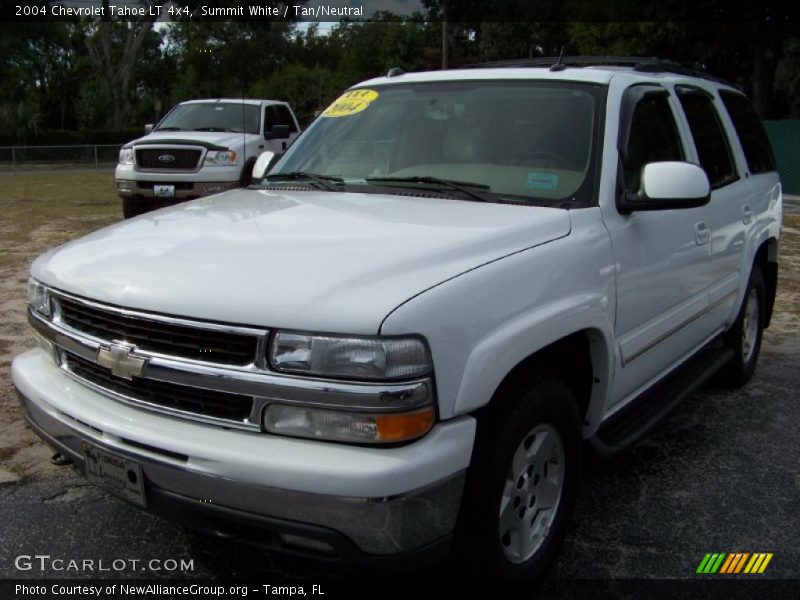 Summit White / Tan/Neutral 2004 Chevrolet Tahoe LT 4x4