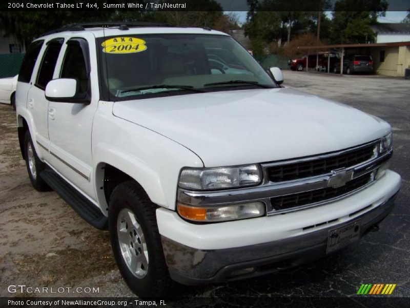 Summit White / Tan/Neutral 2004 Chevrolet Tahoe LT 4x4