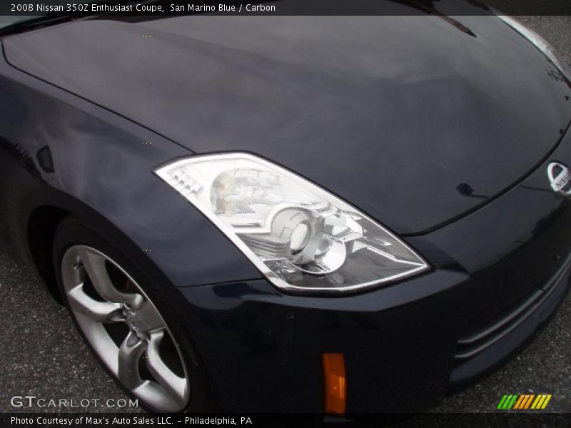 San Marino Blue / Carbon 2008 Nissan 350Z Enthusiast Coupe