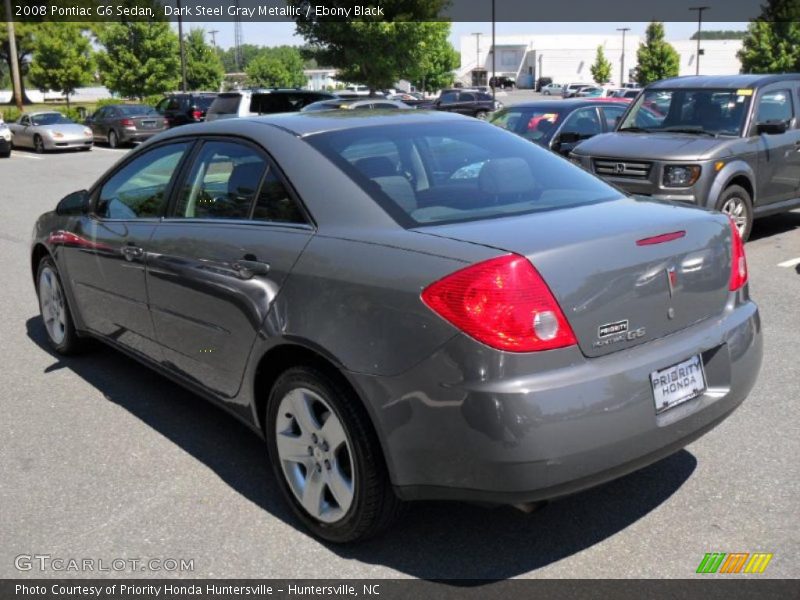 Dark Steel Gray Metallic / Ebony Black 2008 Pontiac G6 Sedan