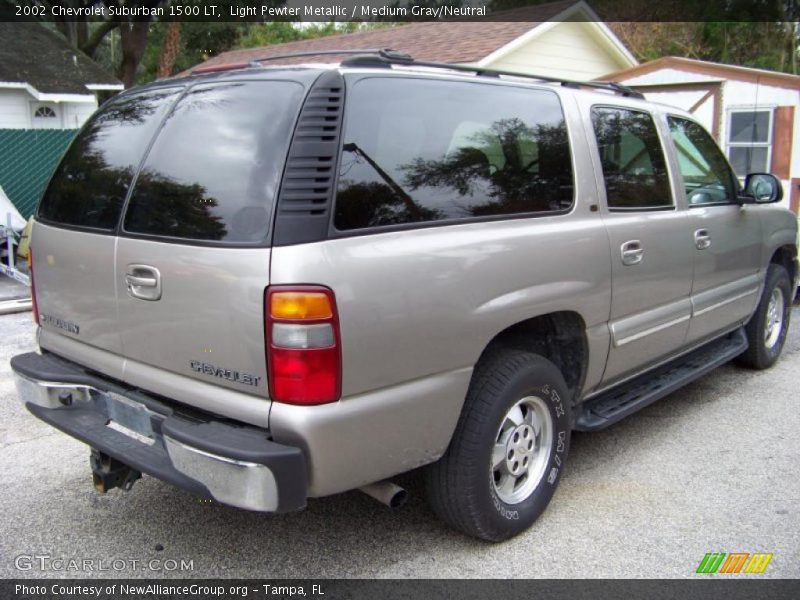 Light Pewter Metallic / Medium Gray/Neutral 2002 Chevrolet Suburban 1500 LT