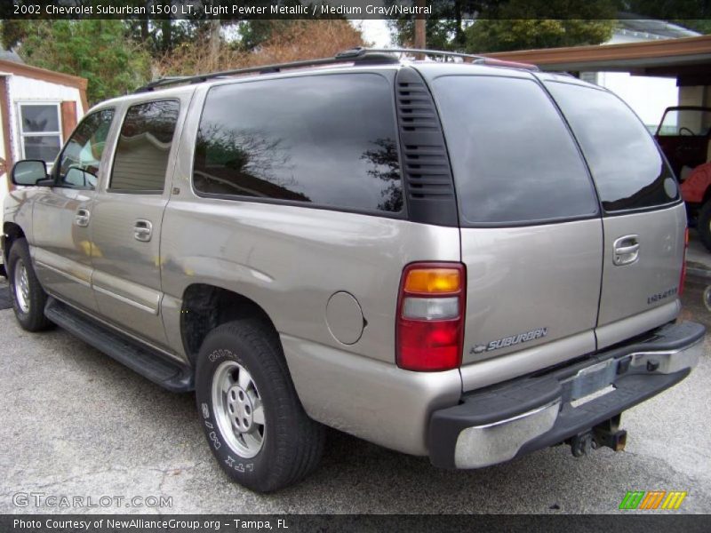 Light Pewter Metallic / Medium Gray/Neutral 2002 Chevrolet Suburban 1500 LT