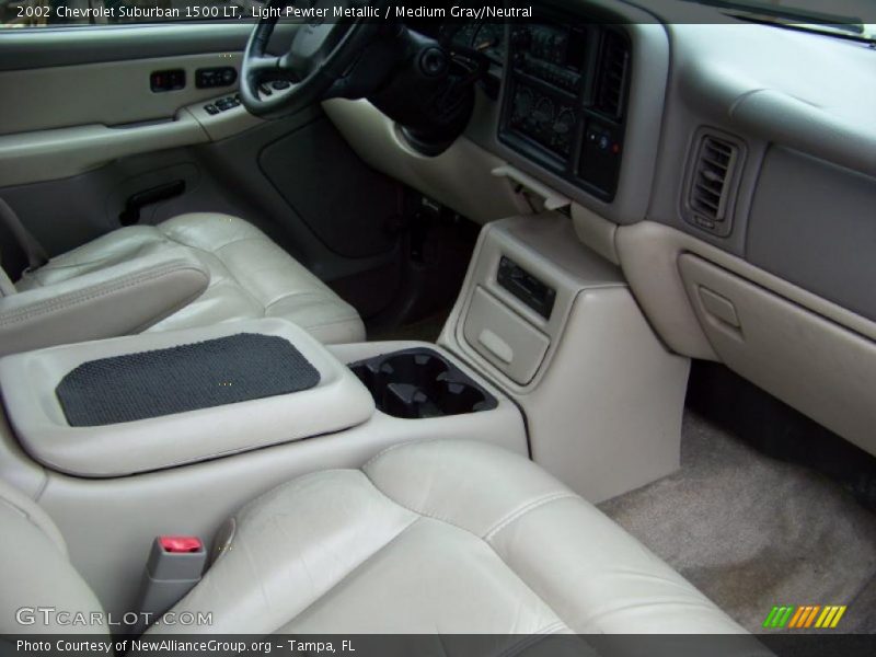 Light Pewter Metallic / Medium Gray/Neutral 2002 Chevrolet Suburban 1500 LT