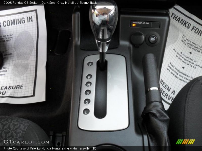 Dark Steel Gray Metallic / Ebony Black 2008 Pontiac G6 Sedan