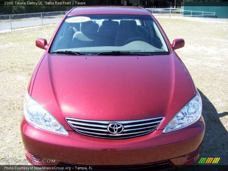 Salsa Red Pearl / Taupe 2006 Toyota Camry LE
