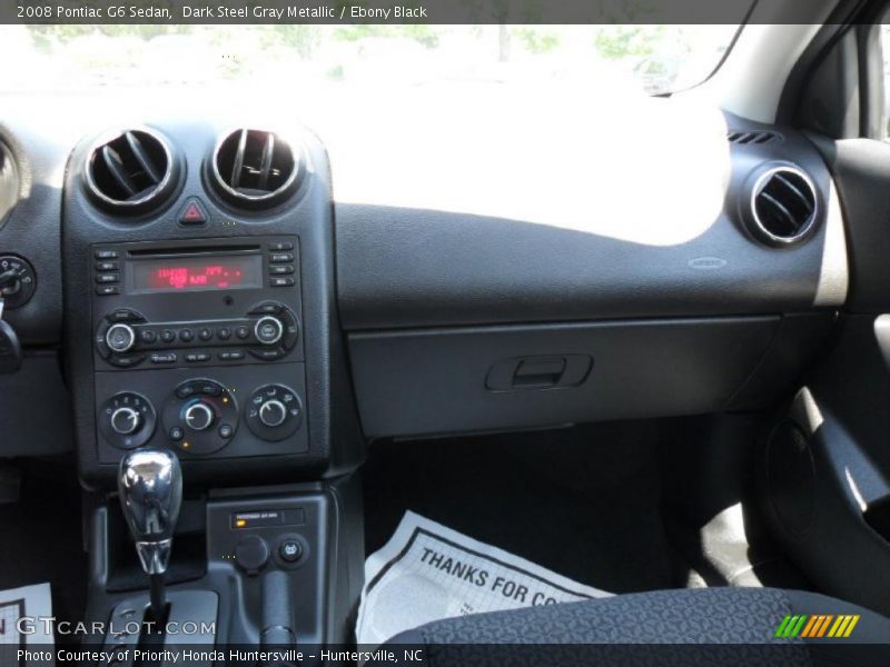 Dark Steel Gray Metallic / Ebony Black 2008 Pontiac G6 Sedan