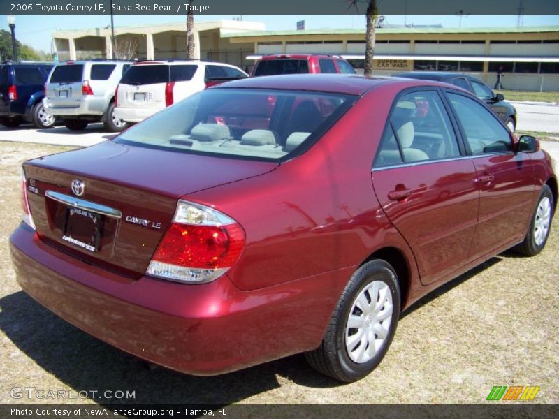 Salsa Red Pearl / Taupe 2006 Toyota Camry LE