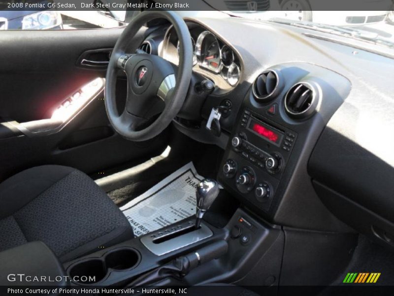 Dark Steel Gray Metallic / Ebony Black 2008 Pontiac G6 Sedan