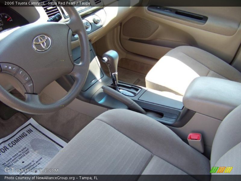 Salsa Red Pearl / Taupe 2006 Toyota Camry LE